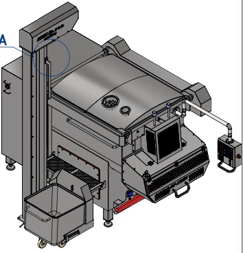 Próżniowa mieszałka łopatkowa model RX-1250V marki Revic, przedstawiająca metalową konstrukcję z wieloma łopatkami i systemem próżniowym, używana w procesach przemysłowych do mieszania materiałów